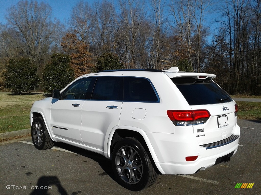 2020 Grand Cherokee Overland 4x4 - Bright White / Light Frost/Brown photo #8