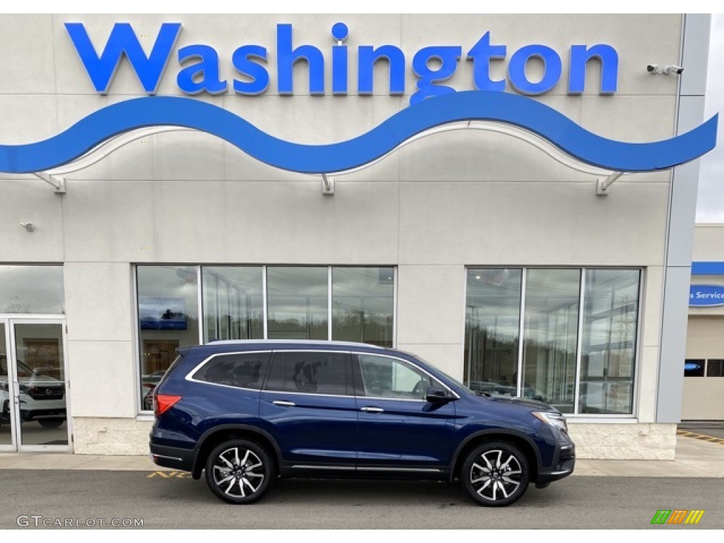 2020 Pilot Elite AWD - Obsidian Blue Pearl / Gray photo #1