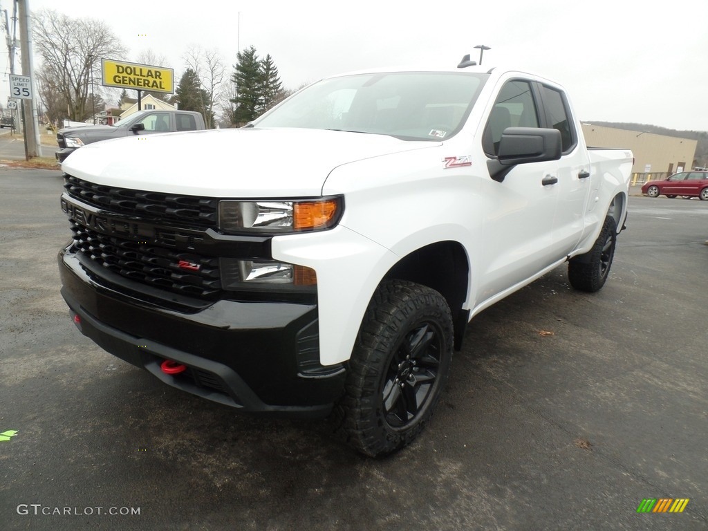 2020 Silverado 1500 Custom Trail Boss Double Cab 4x4 - Summit White / Jet Black photo #2