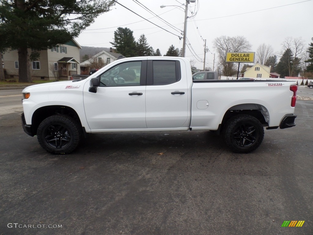 Summit White 2020 Chevrolet Silverado 1500 Custom Trail Boss Double Cab 4x4 Exterior Photo #136637143