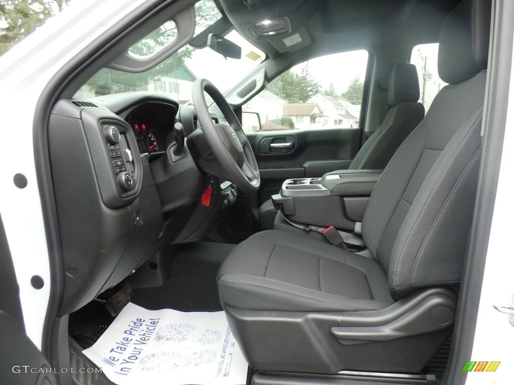 Jet Black Interior 2020 Chevrolet Silverado 1500 Custom Trail Boss Double Cab 4x4 Photo #136637326