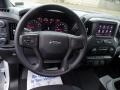 Jet Black 2020 Chevrolet Silverado 1500 Custom Trail Boss Double Cab 4x4 Steering Wheel