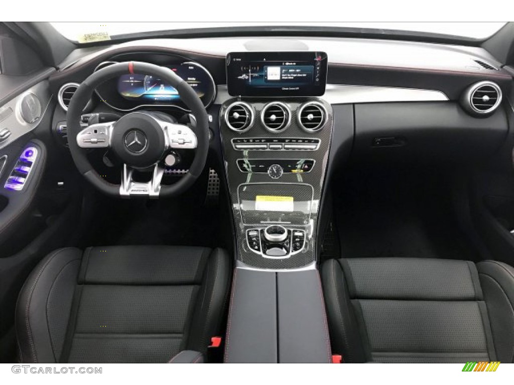 2020 Mercedes-Benz C AMG 43 4Matic Sedan Black Dashboard Photo #136643788