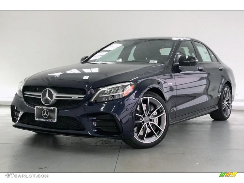 2020 C AMG 43 4Matic Sedan - Lunar Blue Metallic / Saddle Brown/Black photo #12