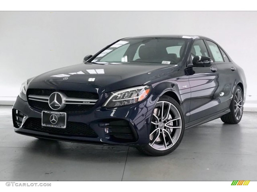 2020 C AMG 43 4Matic Sedan - Lunar Blue Metallic / Saddle Brown/Black photo #12