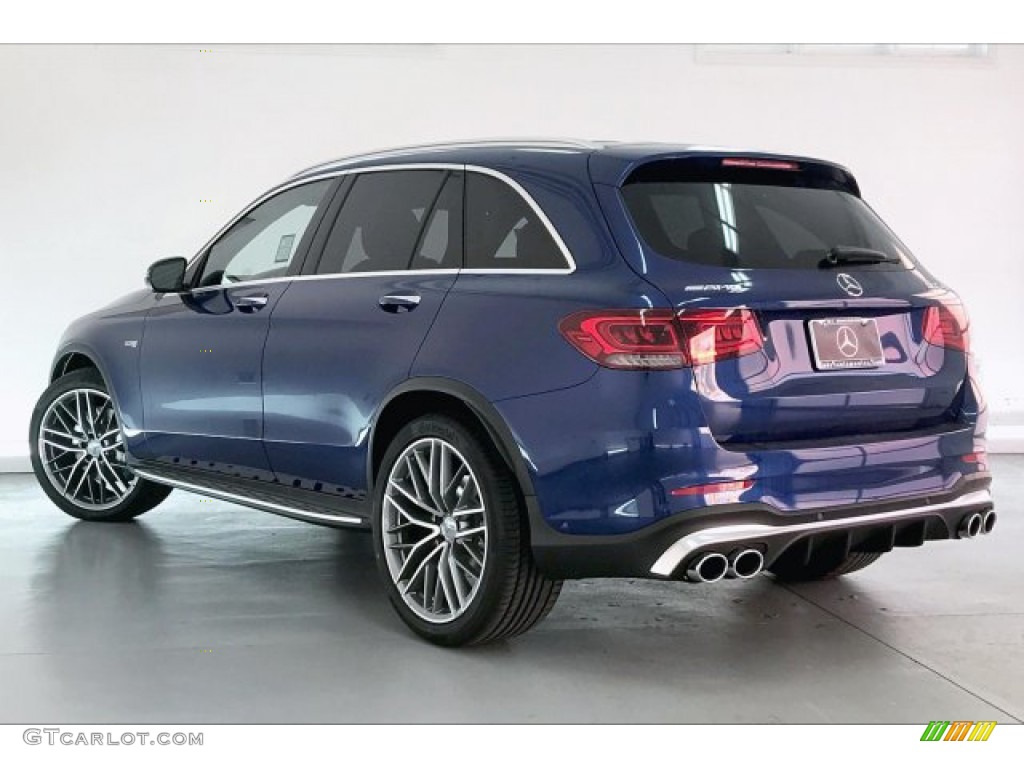 2020 GLC AMG 43 4Matic - Brilliant Blue Metallic / AMG Saddle Brown/Black photo #10