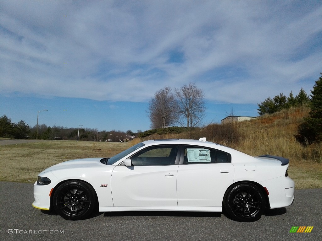 2020 Charger Scat Pack - White Knuckle / Black/Caramel photo #1
