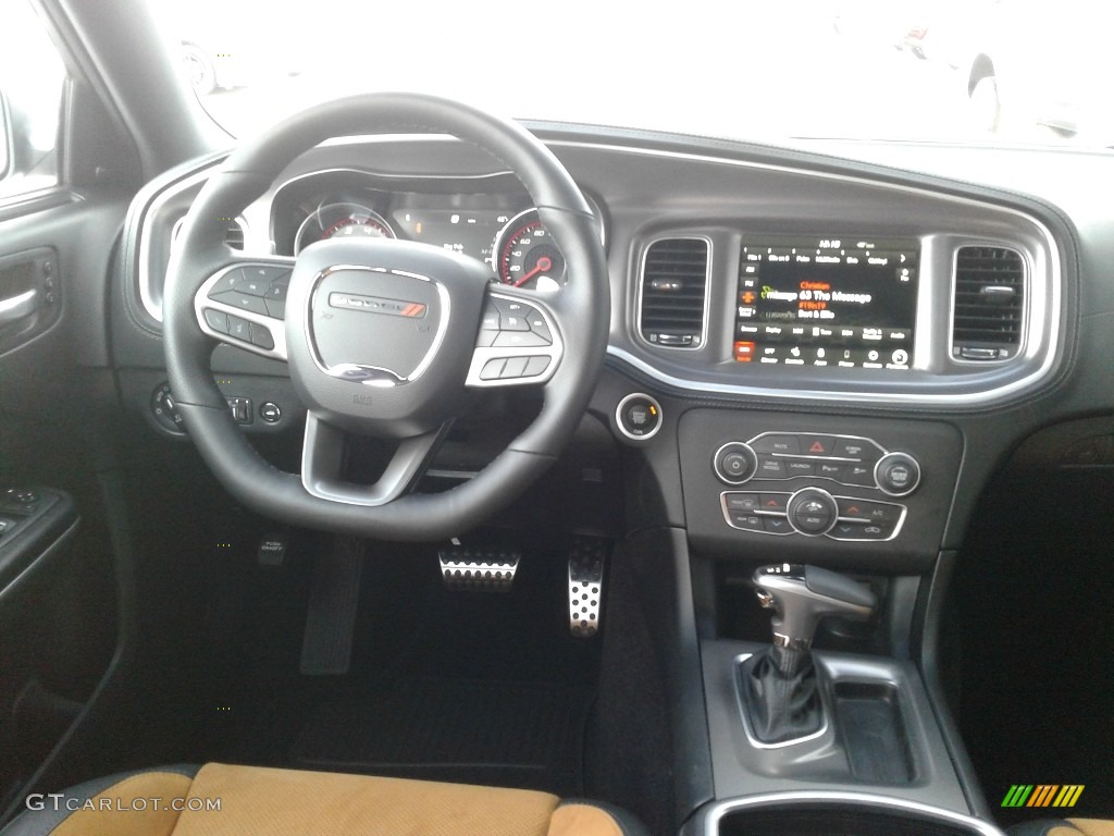 2020 Dodge Charger Scat Pack Black/Caramel Dashboard Photo #136646767