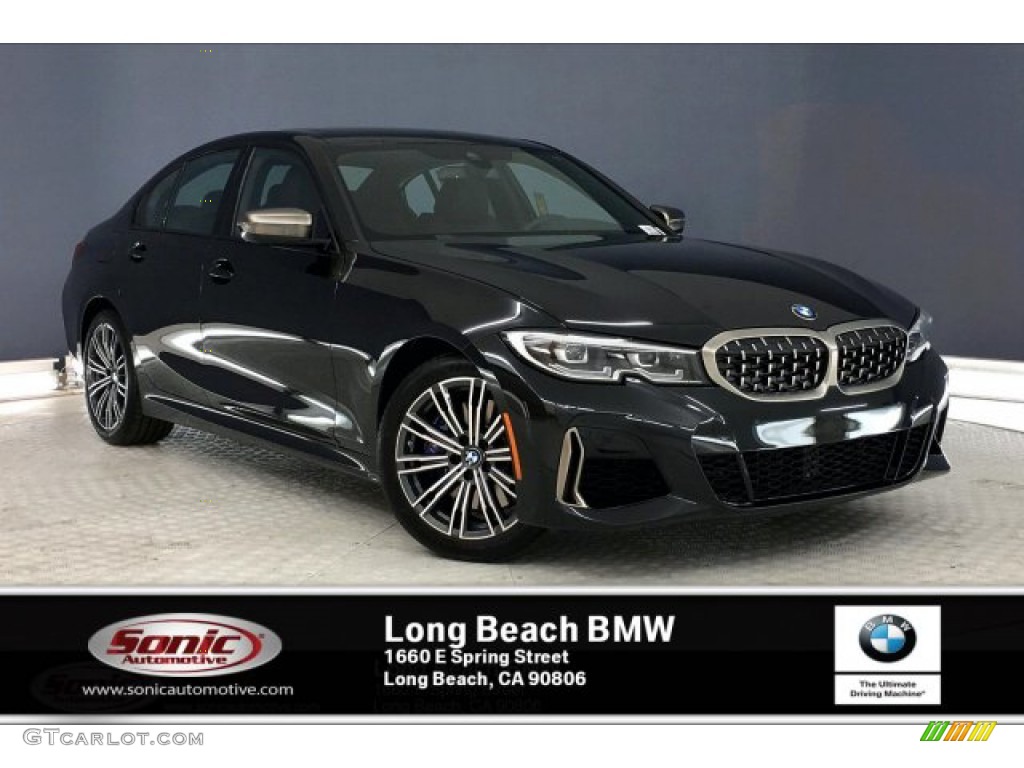2020 3 Series M340i Sedan - Black Sapphire Metallic / Mocha photo #1
