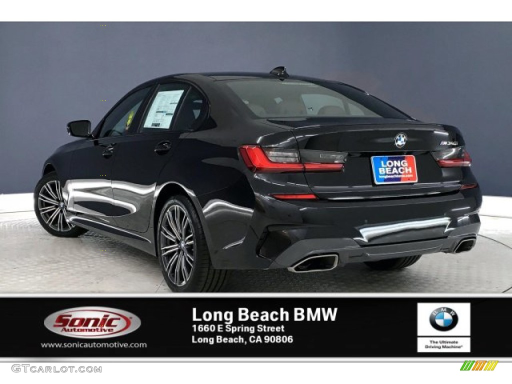 2020 3 Series M340i Sedan - Black Sapphire Metallic / Mocha photo #2
