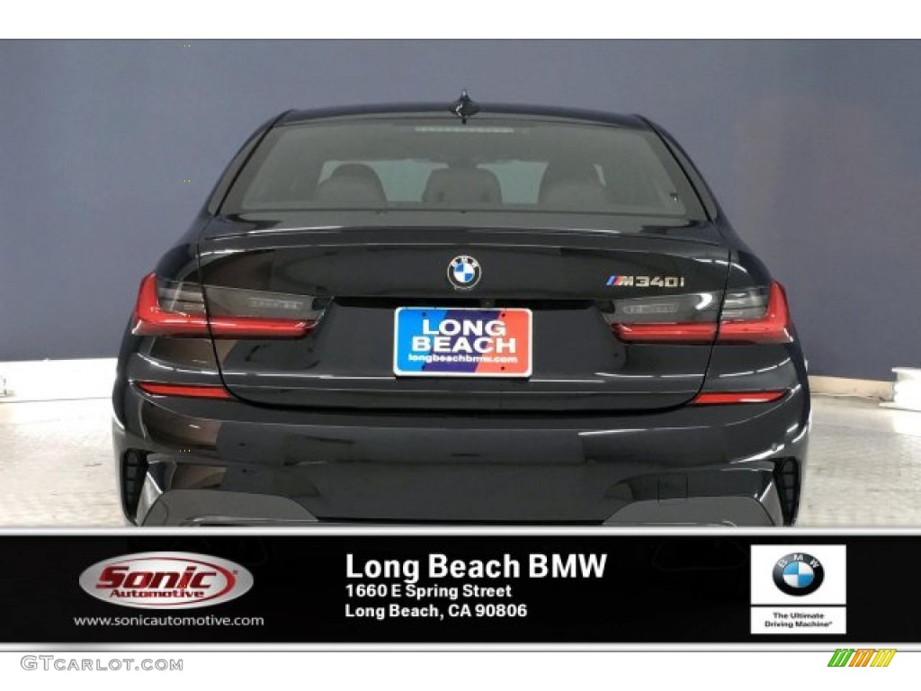 2020 3 Series M340i Sedan - Black Sapphire Metallic / Mocha photo #3