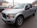 2020 Iconic Silver Ford F150 STX SuperCab 4x4  photo #2