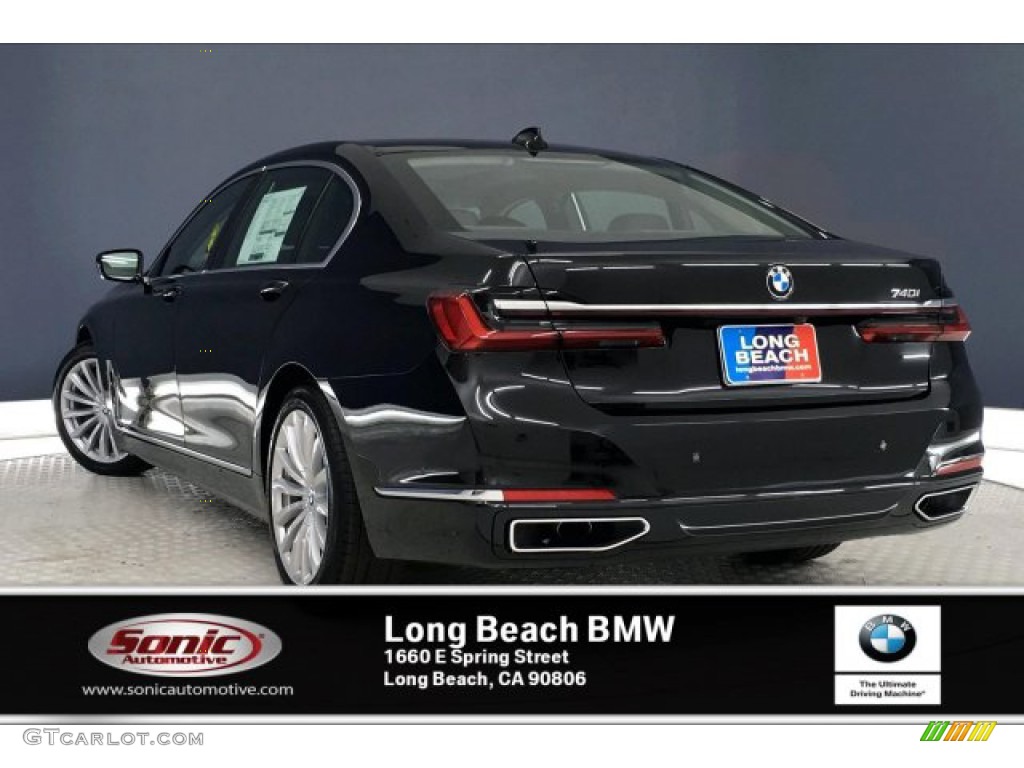 2020 7 Series 740i Sedan - Black Sapphire Metallic / Black photo #2