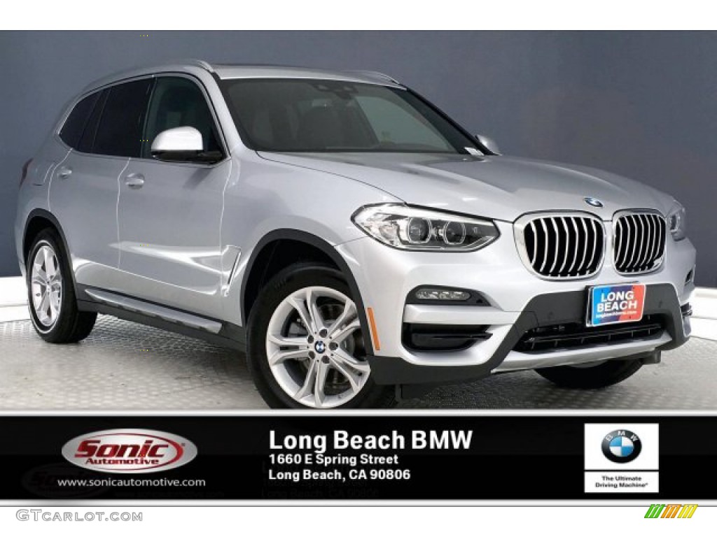 2020 X3 sDrive30i - Glacier Silver Metallic / Black photo #1