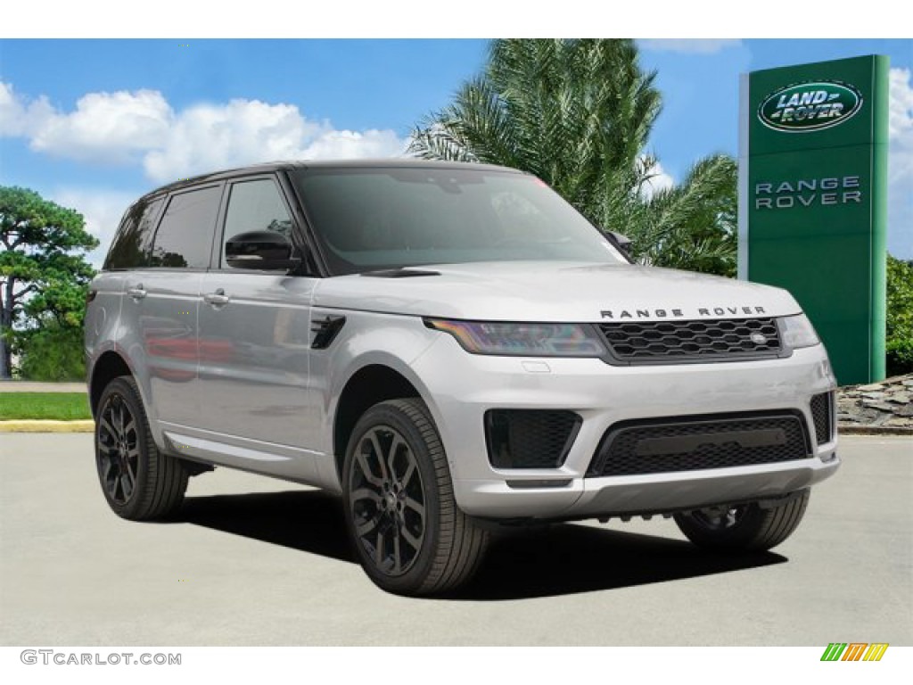 2020 Range Rover Sport HSE Dynamic - Indus Silver Metallic / Ebony/Ebony photo #2