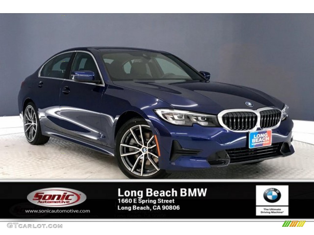 2020 3 Series 330i Sedan - Mediterranean Blue Metallic / Black photo #1