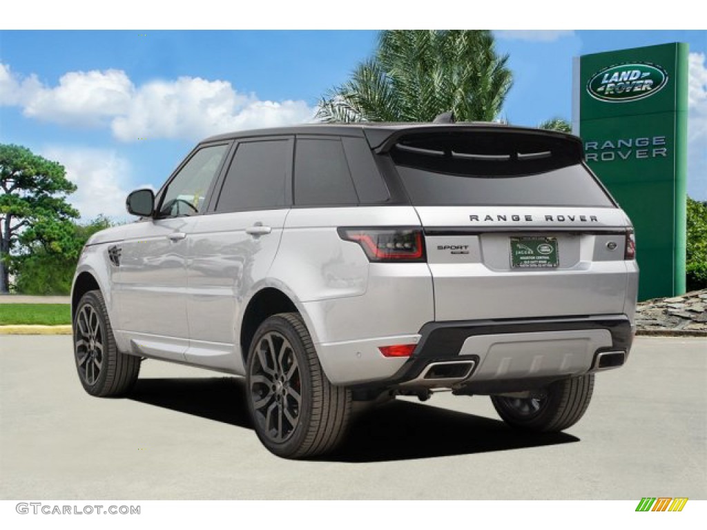2020 Range Rover Sport HSE Dynamic - Indus Silver Metallic / Ebony/Ebony photo #4