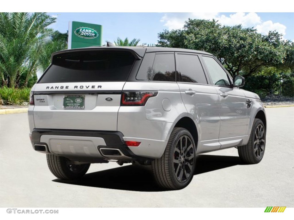 2020 Range Rover Sport HSE Dynamic - Indus Silver Metallic / Ebony/Ebony photo #5