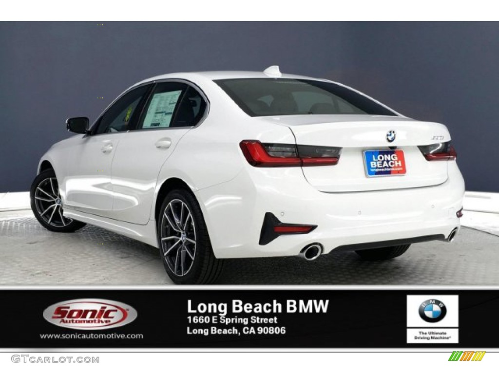 2020 3 Series 330i Sedan - Alpine White / Black photo #2