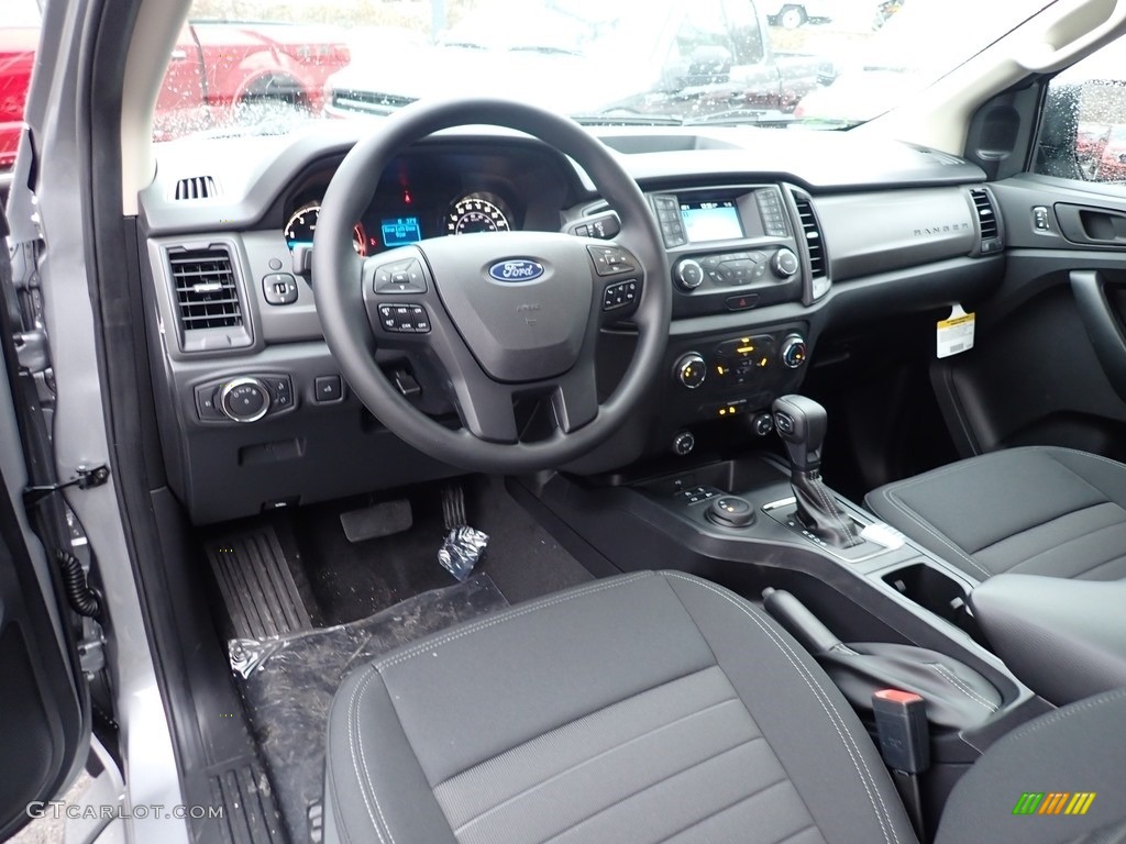 Ebony Interior 2020 Ford Ranger STX SuperCab 4x4 Photo #136658252