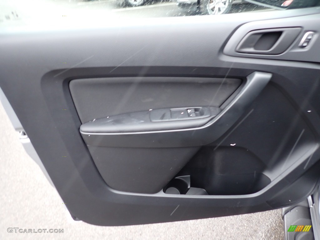 2020 Ford Ranger STX SuperCab 4x4 Ebony Door Panel Photo #136658276