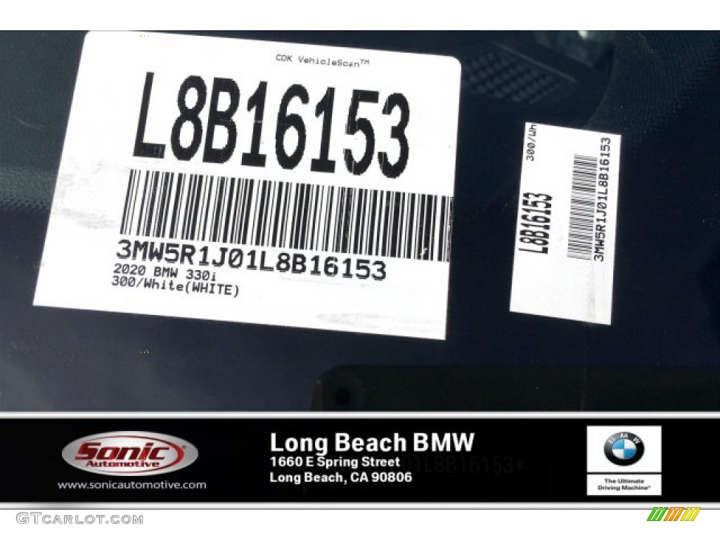 2020 3 Series 330i Sedan - Alpine White / Black photo #11