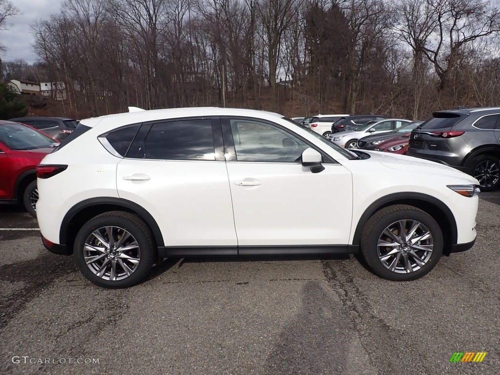 2020 CX-5 Grand Touring AWD - Snowflake White Pearl / Parchment photo #1