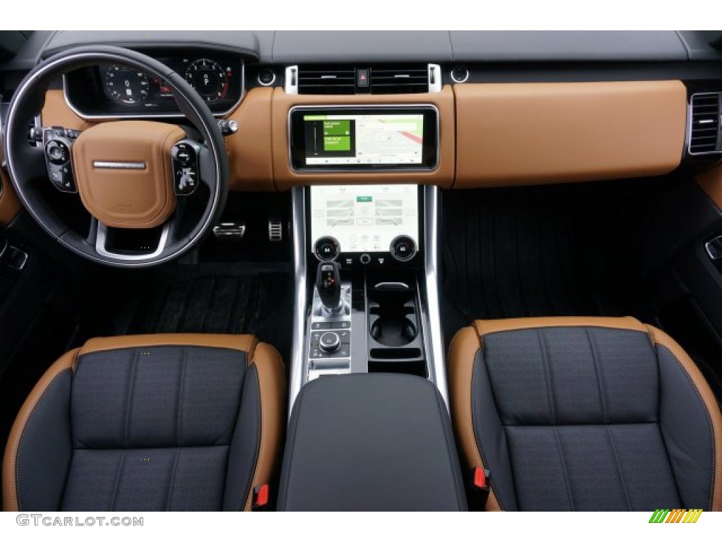 2020 Land Rover Range Rover Sport Autobiography Ebony/Tan Dashboard Photo #136660349