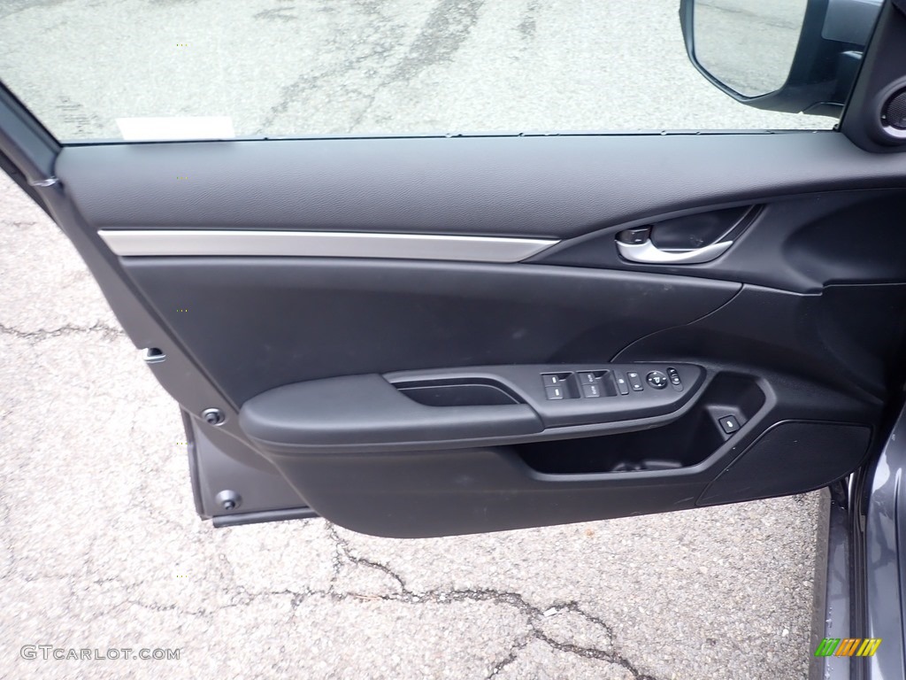 2020 Honda Civic Sport Sedan Black Door Panel Photo #136661792