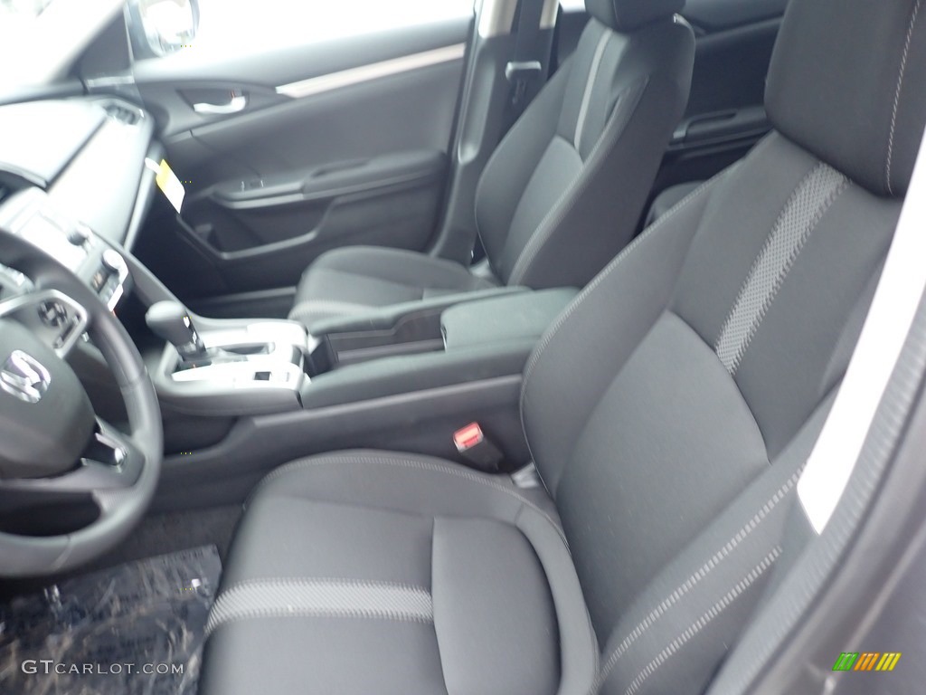 2020 Civic LX Sedan - Modern Steel Metallic / Black photo #9