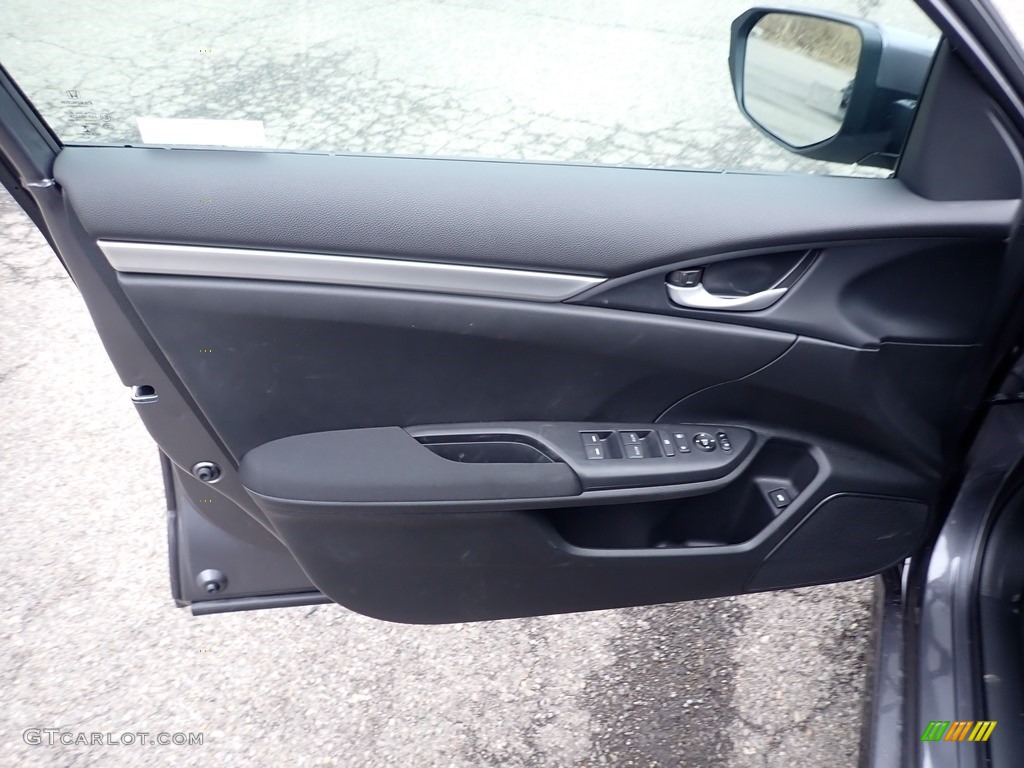 2020 Civic LX Sedan - Modern Steel Metallic / Black photo #12