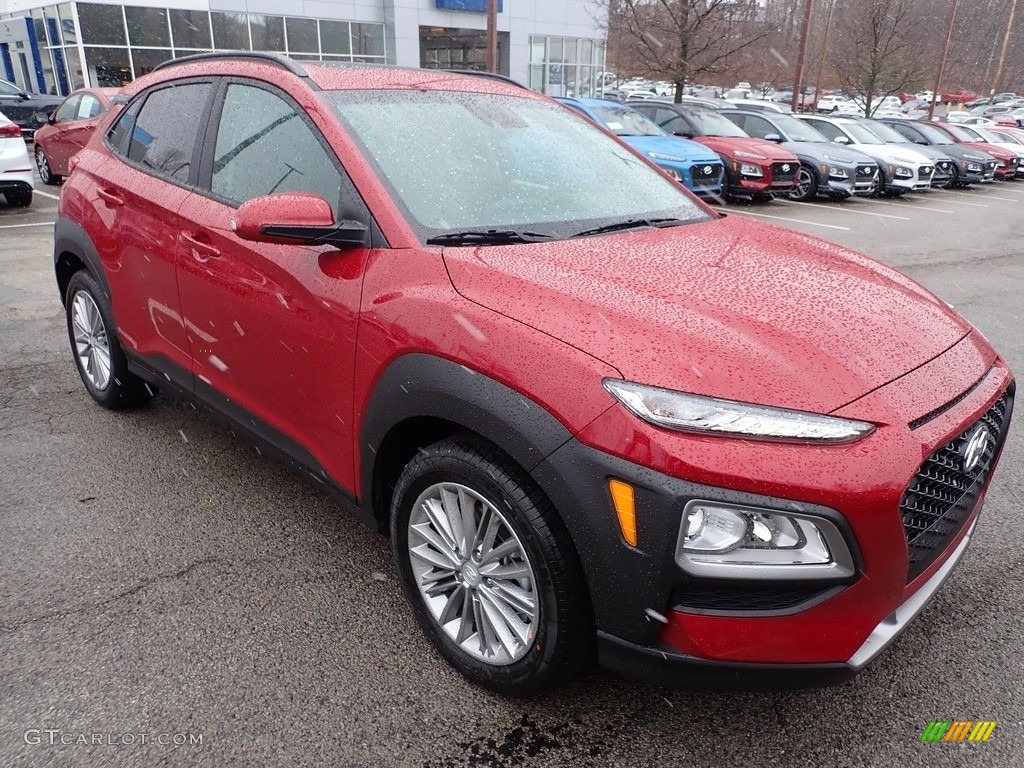 2020 Kona SEL AWD - Pulse Red / Black photo #3