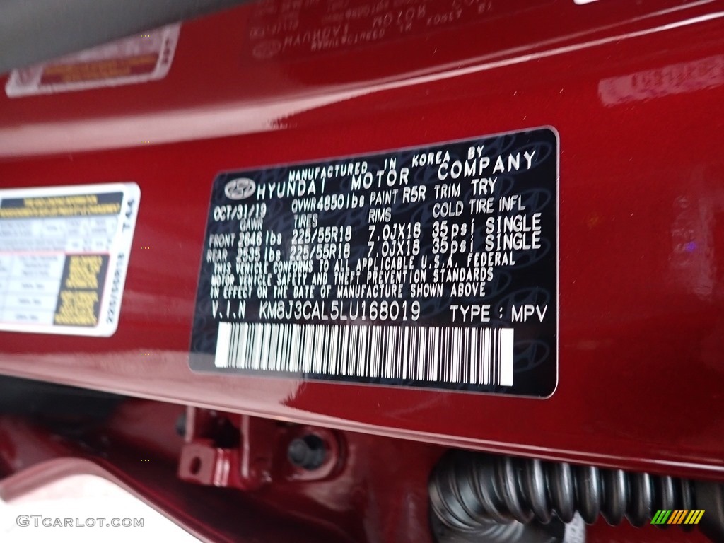 2020 Tucson Color Code R5R for Gemstone Red Photo #136664477