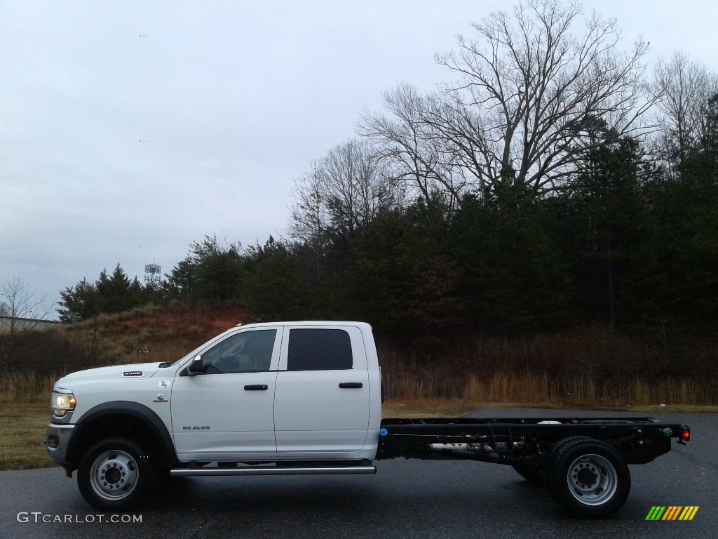 Bright White 2020 Ram 5500 Tradesman Crew Cab 4x4 Chassis Exterior Photo #136665359