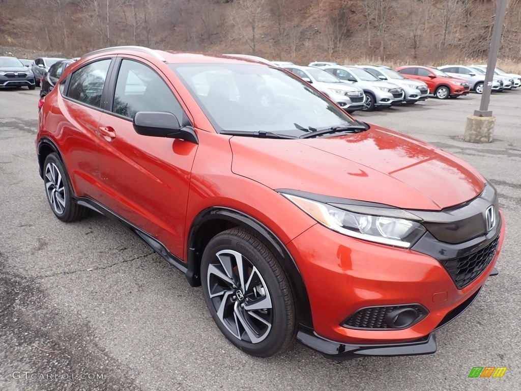 Orangeburst Metallic 2020 Honda HR-V Sport AWD Exterior Photo #136665464