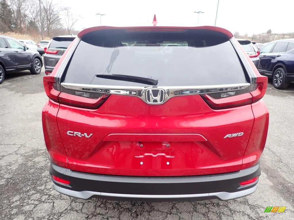2020 CR-V EX-L AWD - Radiant Red Metallic / Gray photo #3