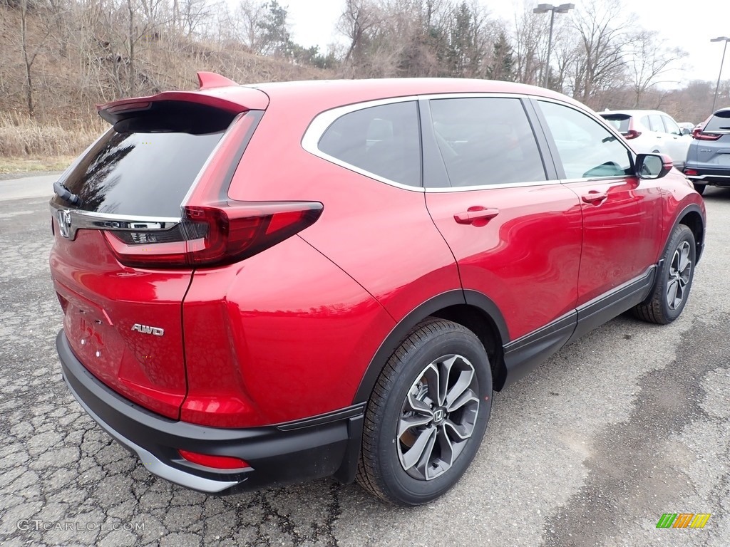 2020 CR-V EX-L AWD - Radiant Red Metallic / Gray photo #4