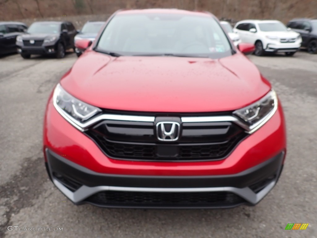 2020 CR-V EX-L AWD - Radiant Red Metallic / Gray photo #6