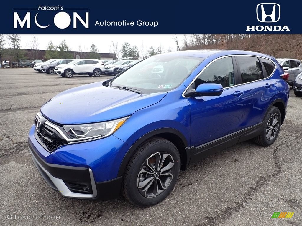 2020 CR-V EX-L AWD - Aegean Blue Metallic / Black photo #1