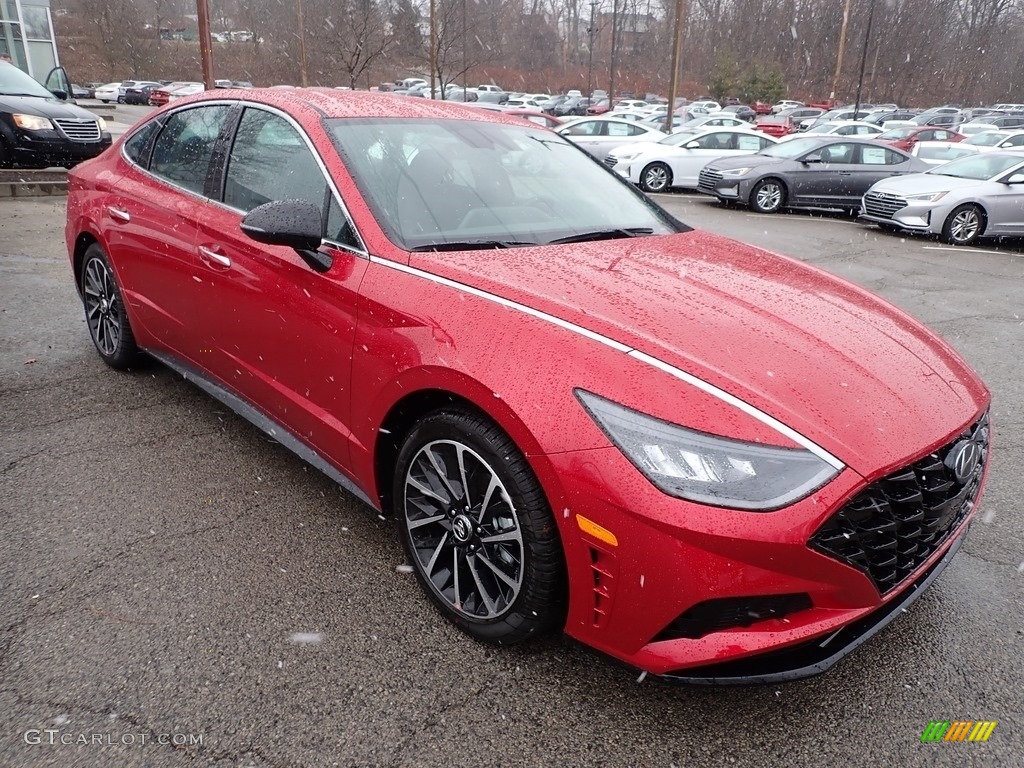 Calypso Red 2020 Hyundai Sonata SEL Plus Exterior Photo #136666910