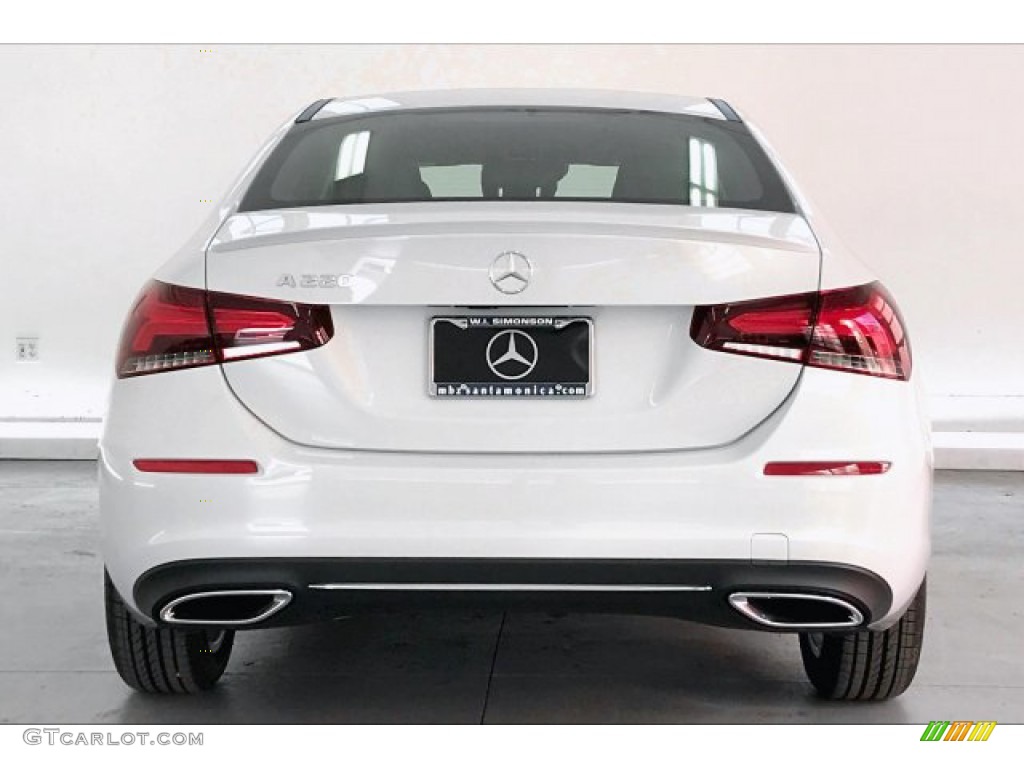 2020 A 220 Sedan - Digital White Metallic / Black photo #3