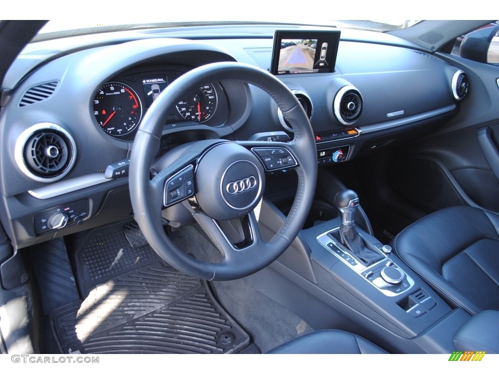 Black Interior 2018 Audi A3 2.0 Premium Photo #136673239