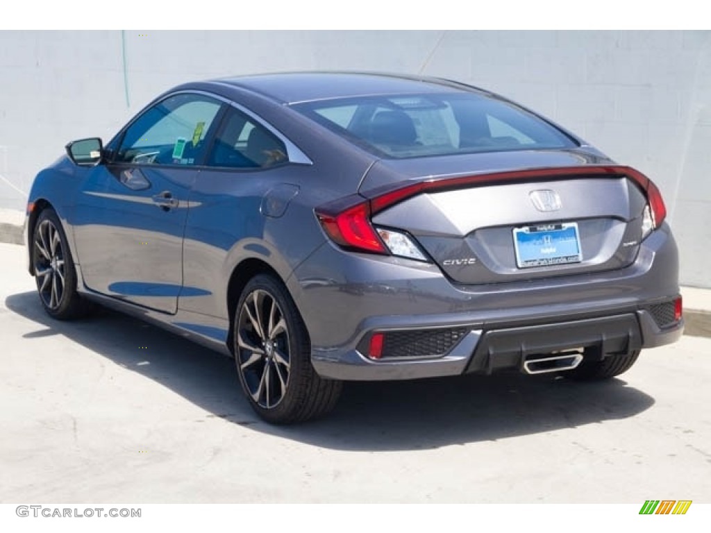 2020 Civic Sport Coupe - Modern Steel Metallic / Black photo #2