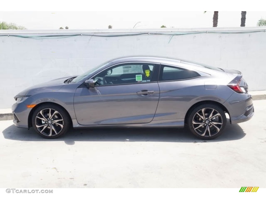 2020 Civic Sport Coupe - Modern Steel Metallic / Black photo #4