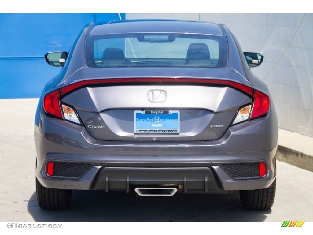 2020 Civic Sport Coupe - Modern Steel Metallic / Black photo #5