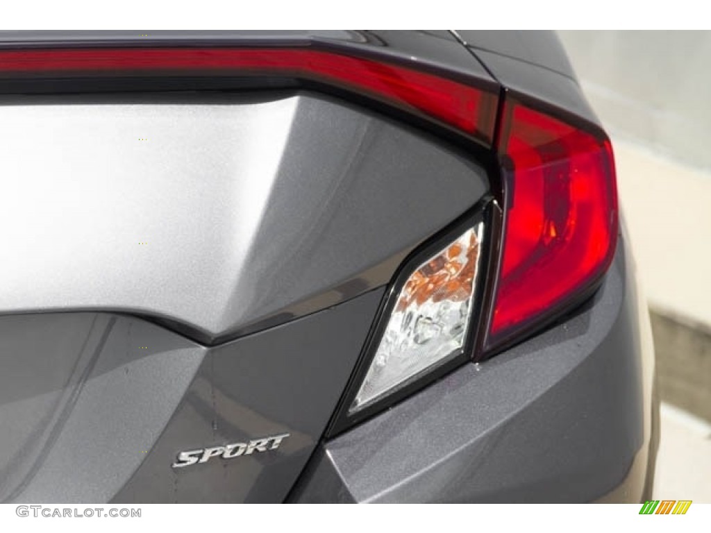 2020 Civic Sport Coupe - Modern Steel Metallic / Black photo #7