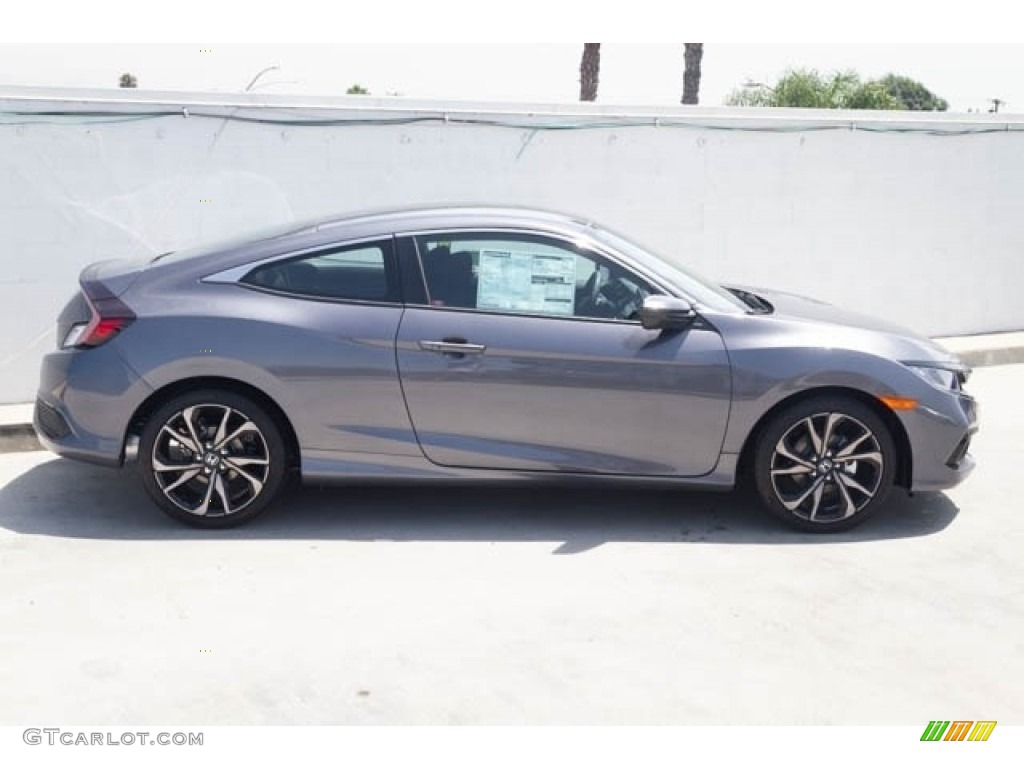 2020 Civic Sport Coupe - Modern Steel Metallic / Black photo #8