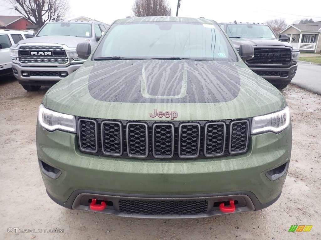 2020 Grand Cherokee Trailhawk 4x4 - Green Metallic / Black photo #8