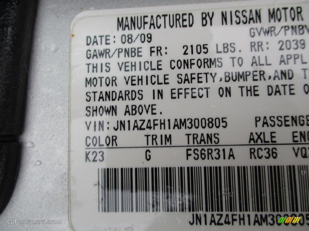 2010 370Z Touring Roadster - Brilliant Silver / Black Leather photo #19