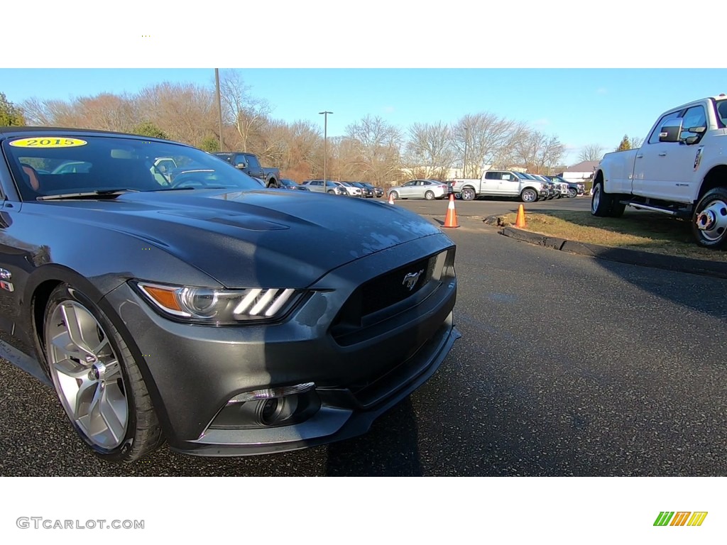 2015 Mustang GT Premium Convertible - Black / Dark Saddle photo #27